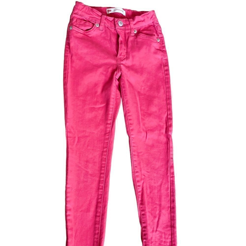 Levi's 710 Super Skinny Fit Hot Pink Jeans Size 6X